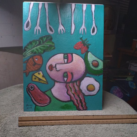 The utensils - art of world known artist Paola Alvial 2019 - Picture 3 of 4